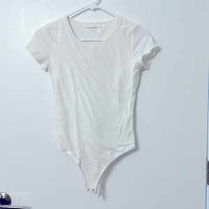 Abercrombie & Fitch Short-Sleeve Cotton Crewneck Bodysuit